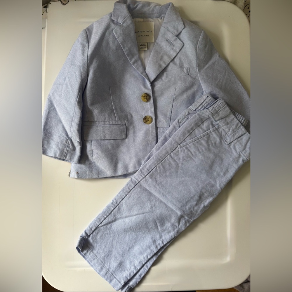 Janie and Jack Oxford Blazer and Trousers Set